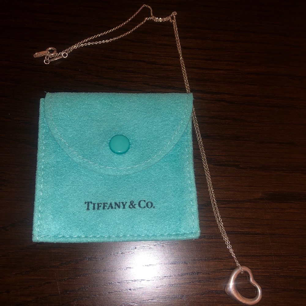Authentic Tiffany & Co Elsa Peretti Heart Necklace
